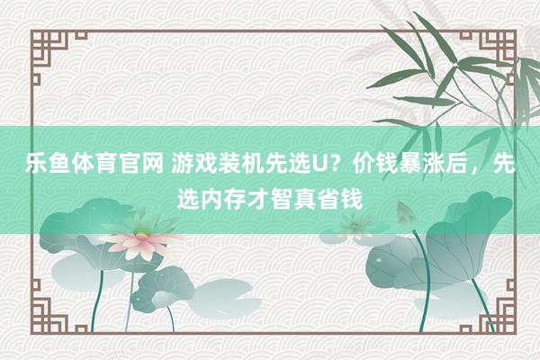 乐鱼体育官网 游戏装机先选U？价钱暴涨后，先选内存才智真省钱